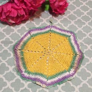 Vintage Crocheted/Knit Hot Pad Pot Holder